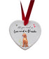 Love and a Vizsla Ceramic Heart